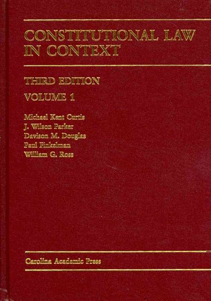 Produktbild: Constitutional Law in Context. Vol. 1