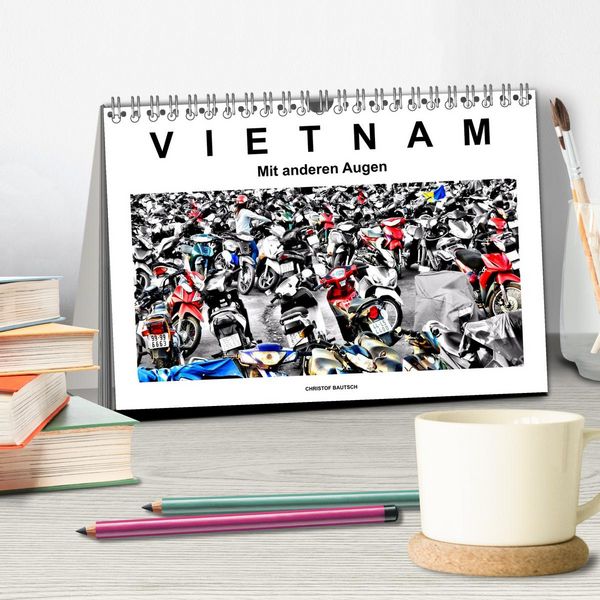 Produktbild: Vietnam - Mit anderen Augen (Tischkalender 2026 DIN A5 quer), CALVENDO Monatskalender
