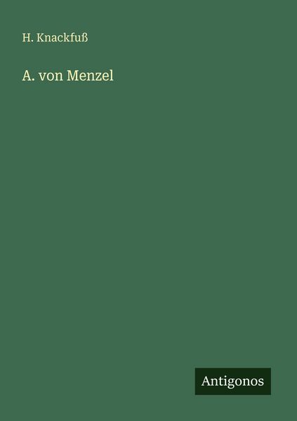 Produktbild: A. von Menzel