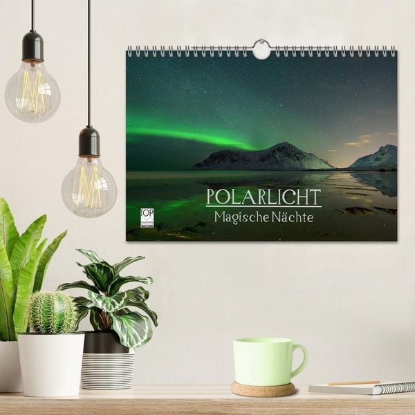 Produktbild: Magische N&auml;chte - POLARLICHT (Wandkalender 2026 DIN A4 quer), CALVENDO Monatskalender