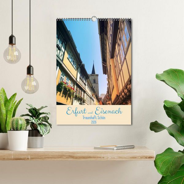 Produktbild: Erfurt und Eisenach - Traumhaft Sch&ouml;n (Wandkalender 2026 DIN A3 hoch), CALVENDO Monatskalender