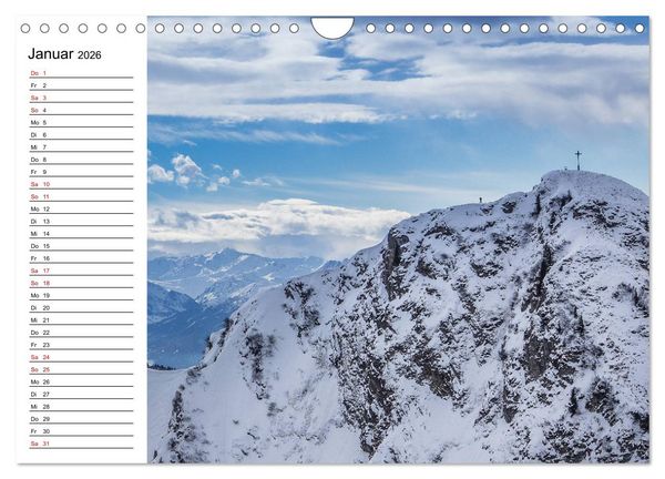 Produktbild: Atemberaubende Alpenwelt (Wandkalender 2026 DIN A4 quer), CALVENDO Monatskalender