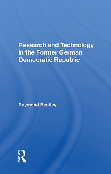 Produktbild: Research And Technology In The Former German Democratic Republic