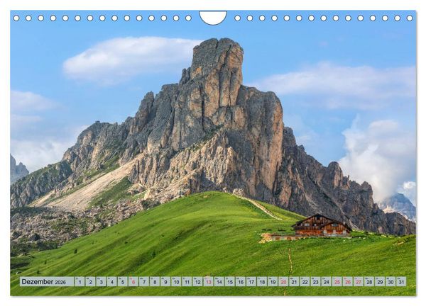 Produktbild: Dolomiten, Alpenparadies im Norden Italiens (Wandkalender 2026 DIN A4 quer), CALVENDO Monatskalender