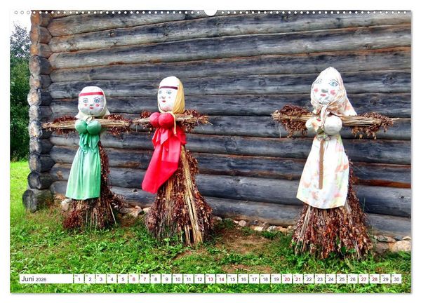 Produktbild: Das Puschkin-Dorf - Freilichtmuseum Bugrowo (Wandkalender 2026 DIN A2 quer), CALVENDO Monatskalender