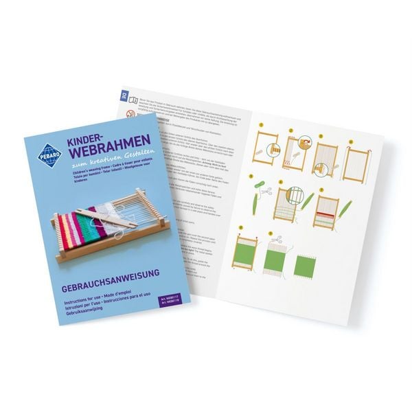 Produktbild: PEBARO WEB0117 - Kinder-Webrahmen mit Zubeh&ouml;r, Webbreite 17 cm, Holz