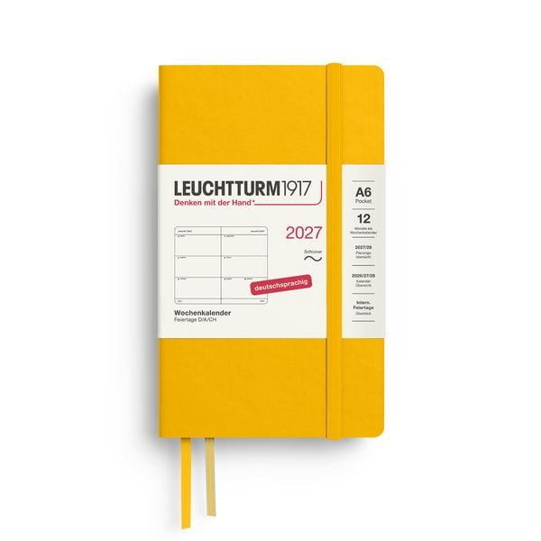 Produktbild: Wochenkalender Pocket (A6) 2027, Softcover, Sunflower, Deutsch