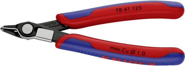 Produktbild: Knipex Super-Knips 78 41 125 Elektronik- u. Feinmechanik Printzange ohne Facette 125mm