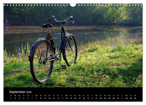 Produktbild: Mit dem Fahrrad durch 2026 (Wandkalender 2026 DIN A3 quer), CALVENDO Monatskalender