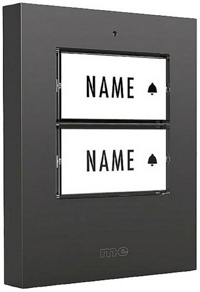 Produktbild: M-e modern-electronics 41305 Funkklingel Sender beleuchtet, mit Namensschild