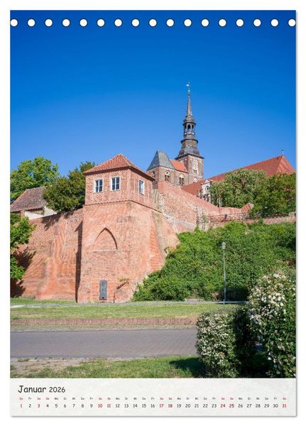 Produktbild: Tangerm&uuml;nde - Historische Altstadt an der Elbe (Tischkalender 2026 DIN A5 hoch), CALVENDO Monatskalender