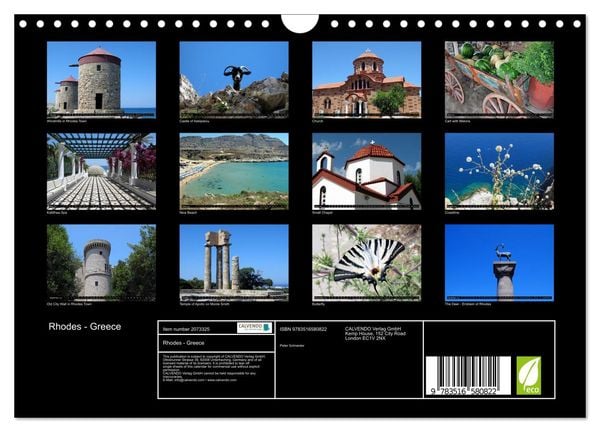 Produktbild: Rhodes - Greece (Wall Calendar 2026 DIN A4 landscape), CALVENDO 12 Month Wall Calendar