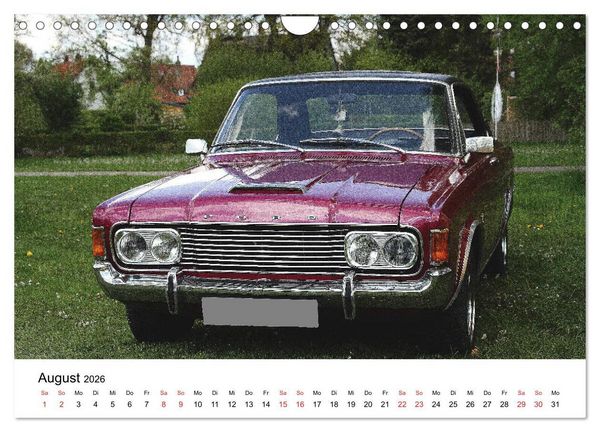 Produktbild: Oldtimer aller Art (Wandkalender 2026 DIN A4 quer), CALVENDO Monatskalender