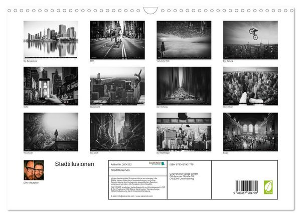 Produktbild: Stadtillusionen (Wandkalender 2026 DIN A3 quer), CALVENDO Monatskalender