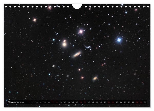 Produktbild: Galaxien des Nordhimmels (Wandkalender 2026 DIN A4 quer), CALVENDO Monatskalender