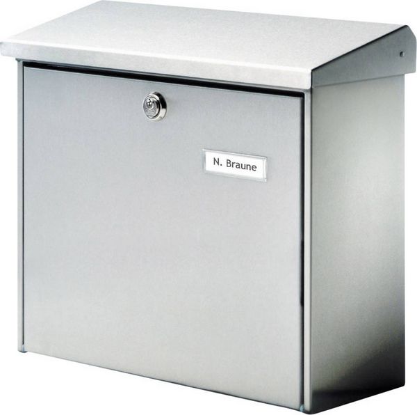 Produktbild: Burg W&auml;chter 4190 COMFORT 3913 NI Briefkasten Edelstahl Silber Schl&uuml;sselschloss
