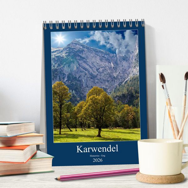 Produktbild: Karwendel - Hinterriss-Eng (Tischkalender 2026 DIN A5 hoch), CALVENDO Monatskalender