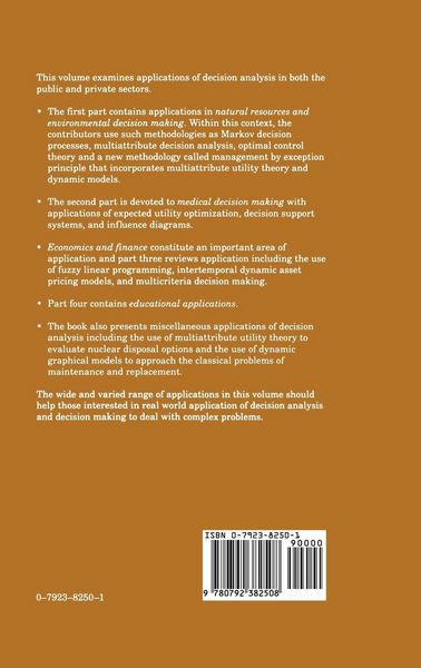 Produktbild: Applied Decision Analysis