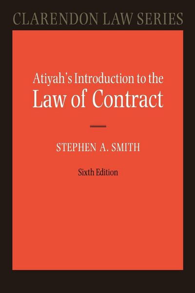 Produktbild: Atiyah's Introduction to the Law of Contract 6/e