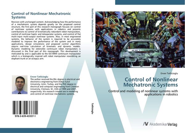 Produktbild: Control of Nonlinear Mechatronic Systems