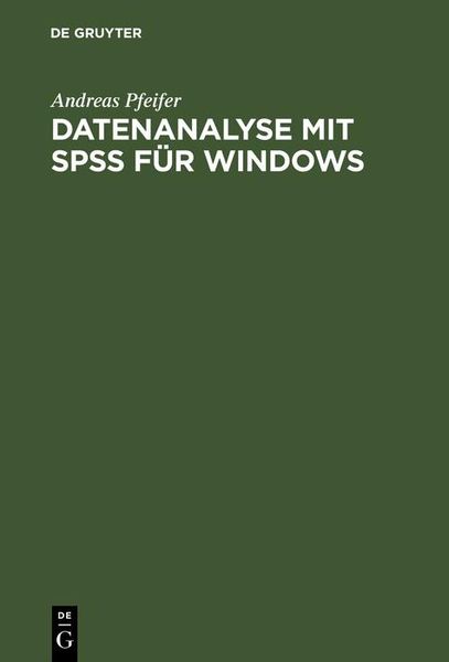 Produktbild: Datenanalyse mit SPSS f&uuml;r Windows