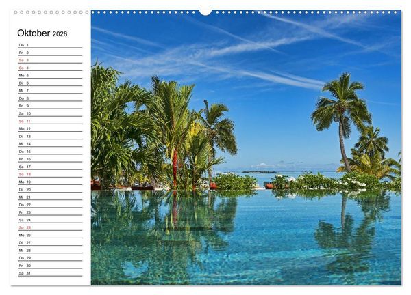 Produktbild: S&uuml;dsee-Inseln. Von Fidschi bis Bora Bora (Wandkalender 2026 DIN A2 quer), CALVENDO Monatskalender