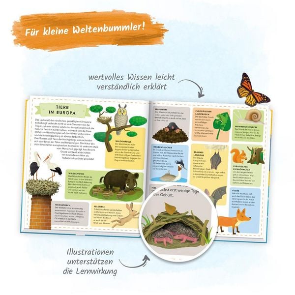 Produktbild: Tr&ouml;tsch Kinderatlas Das gro&szlig;e Entdeckerbuch Atlas der Tiere