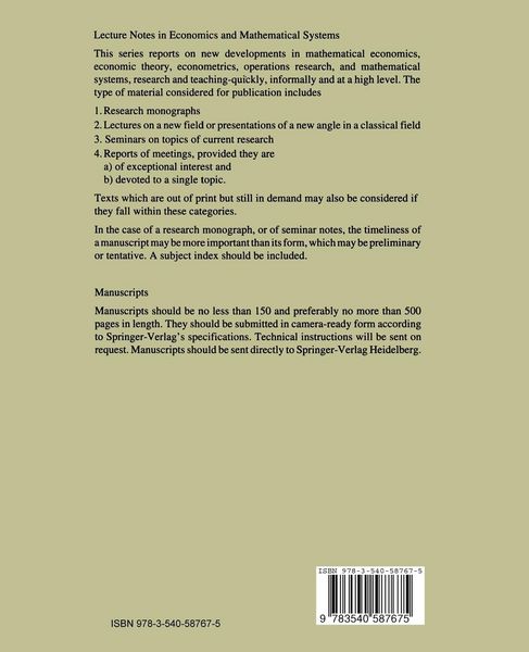 Produktbild: Nonlinear and Convex Analysis in Economic Theory