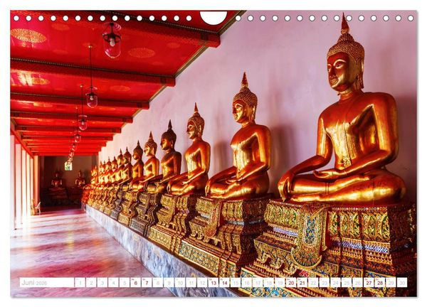 Produktbild: Bangkok - Thailands Hauptstadt in bunten Bildern (Wandkalender 2026 DIN A4 quer), CALVENDO Monatskalender