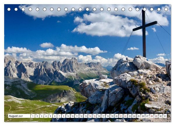 Produktbild: Der Schlern - Magie und Mythos im Herzen der Dolomiten (Tischkalender 2027 DIN A5 quer), CALVENDO Monatskalender