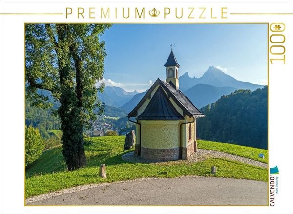 Produktbild: CALVENDO Puzzle Kirchleit'n-Kapelle, Berchtesgaden | 1000 Teile Lege-Gr&ouml;&szlig;e 64x48cm Foto-Puzzle f&uuml;r gl&uuml;ckliche Stunden