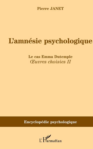 Produktbild: L'amn&eacute;sie psychologique