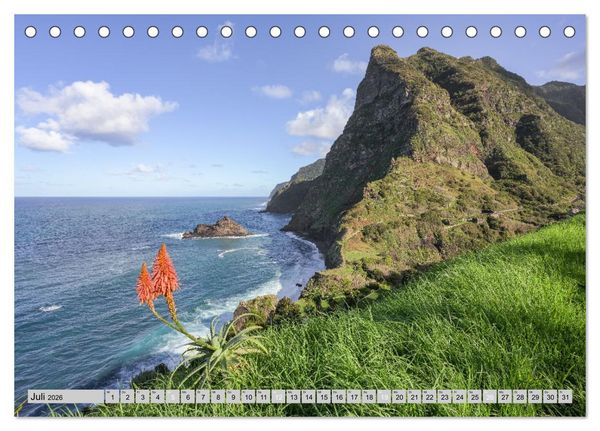 Produktbild: Wundersch&ouml;nes Madeira (Tischkalender 2026 DIN A5 quer), CALVENDO Monatskalender
