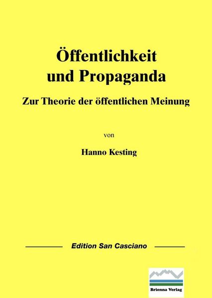 Produktbild: &Ouml;ffentlichkeit und Propaganda