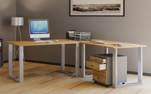 Produktbild: U Schreibtisch Eckschreibtisch L Form 190x130x50