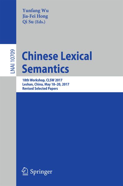 Produktbild: Chinese Lexical Semantics