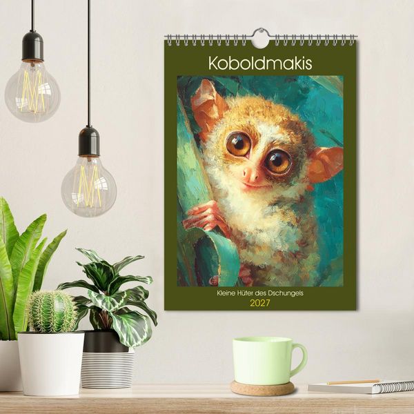 Produktbild: Koboldmakis. Kleine H&uuml;ter des Dschungels (Wandkalender 2027 DIN A4 hoch), CALVENDO Monatskalender