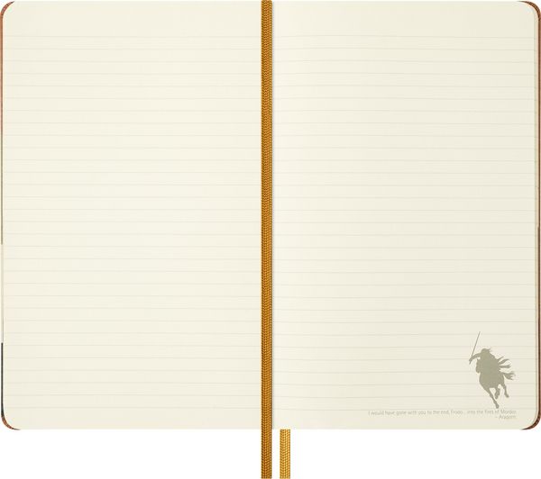 Produktbild: Moleskine Der Herr der Ringe Notizbuch Frodo Sam limitierte Ausgabe, L/A5, liniert, fester Einband