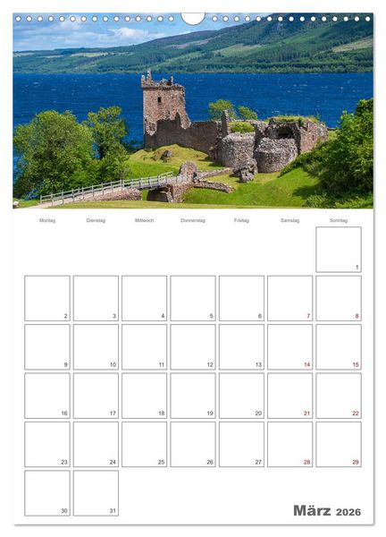 Produktbild: Schottland - Reiseplaner (Wandkalender 2026 DIN A3 hoch), CALVENDO Monatskalender