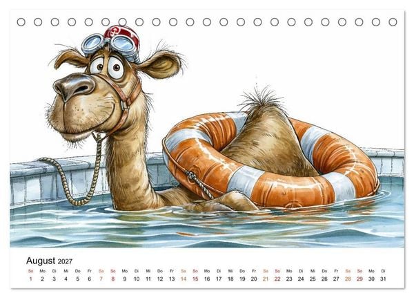 Produktbild: Tieralarm - Fell, Fun & Firlefanz (Tischkalender 2027 DIN A5 quer), CALVENDO Monatskalender