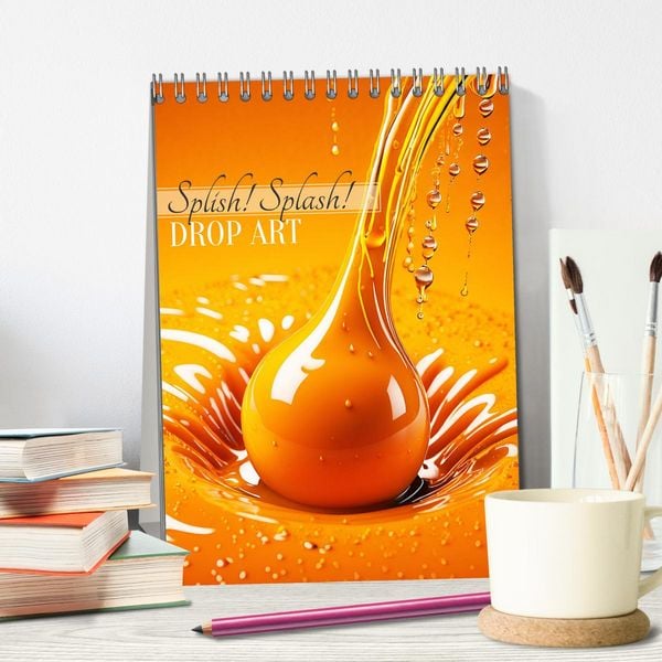 Produktbild: Splish! Splash! DROP ART (Tischkalender 2026 DIN A5 hoch), CALVENDO Monatskalender