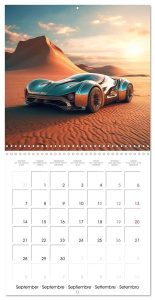 Produktbild: Fantasy desert cars (Wall Calendar 2026 12 &times; 12 Inch) CALVENDO 12 Month Wall Calendar