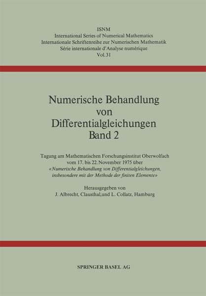 Produktbild: Numerische Behandlung von Differentialgleichungen Band 2