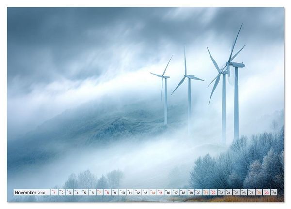 Produktbild: Windtr&auml;ume (hochwertiger Premium Wandkalender 2026 DIN A2 quer), Kunstdruck in Hochglanz