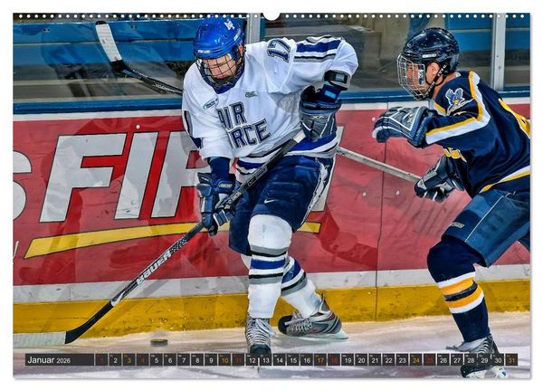 Produktbild: Eishockey - Fairplay und Schl&auml;gerei (hochwertiger Premium Wandkalender 2026 DIN A2 quer), Kunstdruck in Hochglanz