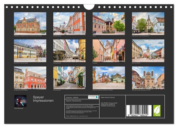 Produktbild: Speyer Impressionen (Wandkalender 2026 DIN A4 quer), CALVENDO Monatskalender