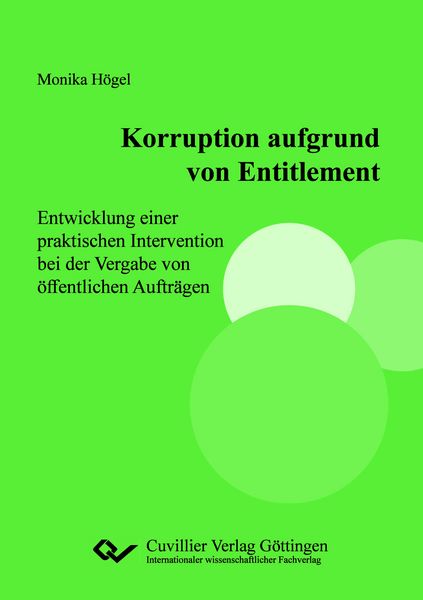 Produktbild: Korruption aufgrund von Entitlement