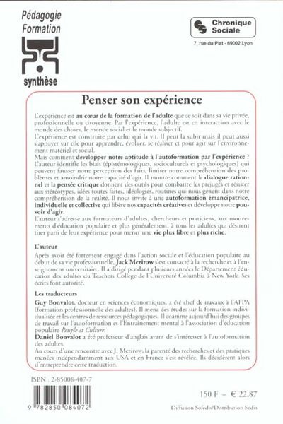 Produktbild: Penser son exp&eacute;rience