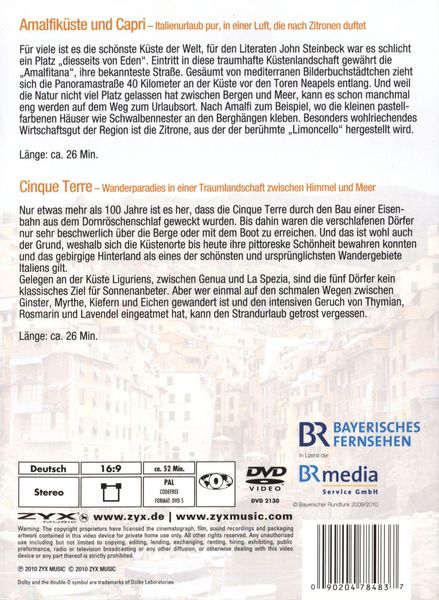 Produktbild: Amalfi & Cinque Terre - Lebensweise, Kultur und Geschichte/Fernweh