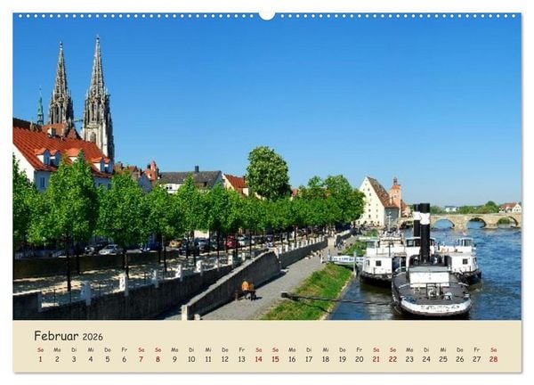 Produktbild: Regensburg. Du bist so sch&ouml;n (hochwertiger Premium Wandkalender 2026 DIN A2 quer), Kunstdruck in Hochglanz